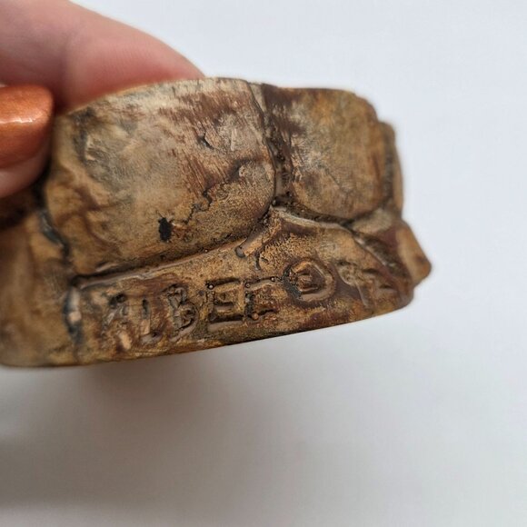 Crocodile Treasure Chest Trinket Box Figurine by Albee 1992 Travelling Luggage - Picture 3 of 11